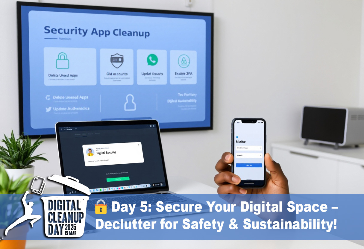 Day 5: Secure Your Digital Space – Declutter for Safety & Sustainability